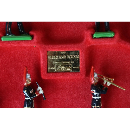 1317 - Two boxed ltd edn Britains metal figure sets to include 5293 The Blues and Royals and 5188 Seaforth ... 