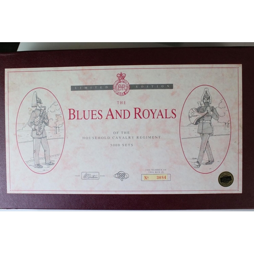 1317 - Two boxed ltd edn Britains metal figure sets to include 5293 The Blues and Royals and 5188 Seaforth ... 