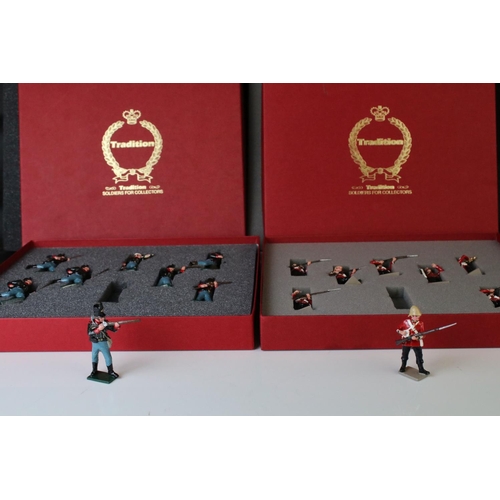 1321 - Two boxed Tradition Soldiers for Collectors to include Set No 401 24th=h Regiment of Foot The Zulu W... 