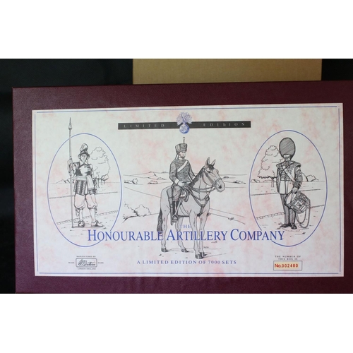 1323 - Two boxed Britains ltd edn metal figure sets to include 5291 The Honourable Artillery Company and 51... 