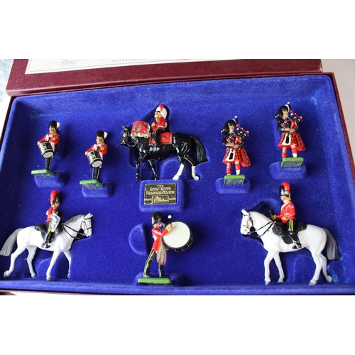 1324 - Three boxed Britains ltd edn metal figure sets to include 5290 The Royal Scots Dragoon Guards, 5189 ... 