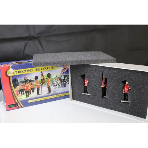 1325 - Four boxed Britains Trooping The Colour metal figure sets to include 2 x 40113 Irish Guards, 40110 W... 