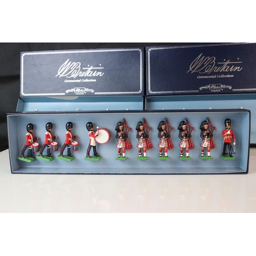 1328 - Three boxed ltd edn Britains Ceremonial Collection metal figure sets to include 2 x 00157 Band of Th... 