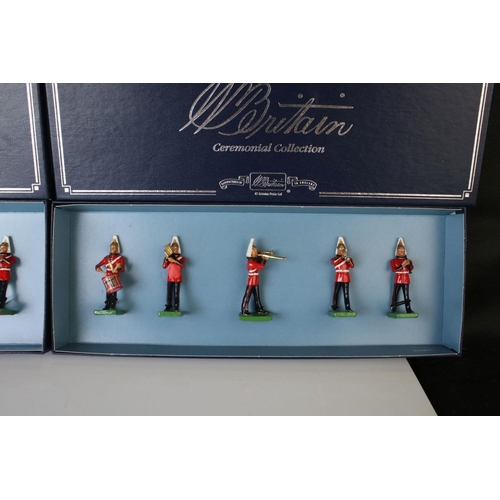 1328 - Three boxed ltd edn Britains Ceremonial Collection metal figure sets to include 2 x 00157 Band of Th... 