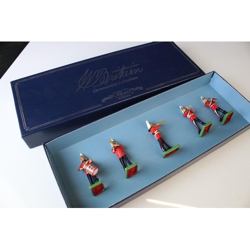 1328 - Three boxed ltd edn Britains Ceremonial Collection metal figure sets to include 2 x 00157 Band of Th... 