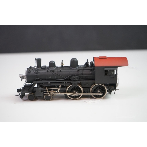 133 - Boxed Hallmarked Models INC HO gauge Frisco 182-187 Class 4-4-0 brass locomotive & tender, painted, ... 