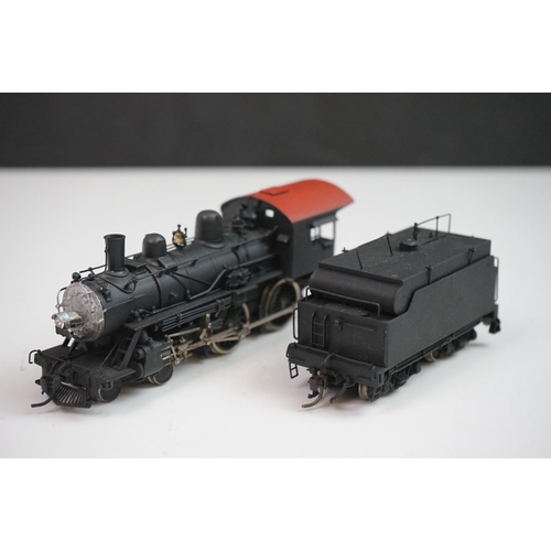 133 - Boxed Hallmarked Models INC HO gauge Frisco 182-187 Class 4-4-0 brass locomotive & tender, painted, ... 