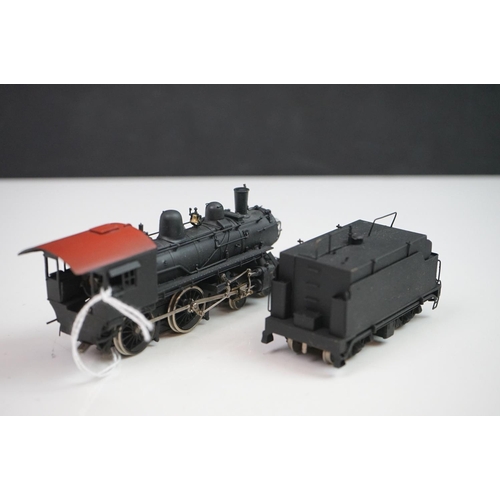 133 - Boxed Hallmarked Models INC HO gauge Frisco 182-187 Class 4-4-0 brass locomotive & tender, painted, ... 