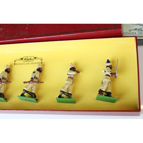 1331 - Two boxed Britains metal figure sets to include 2086 Queen's Royal Regt (West Surrey) and 8954 57th ... 