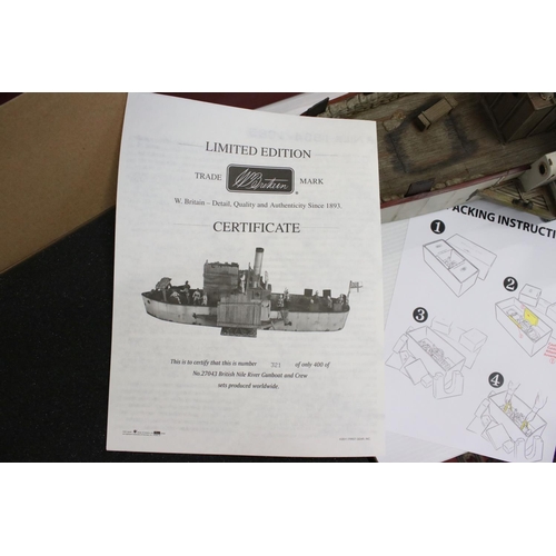 1334 - Boxed Britains The War Along The Nile Series No 27043 British Nile River Gunboat and Crew set, compl... 