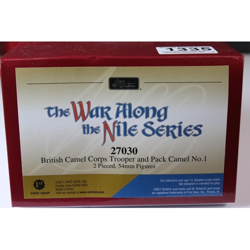 1335 - Six boxed Britains War Along the Nile Series figure sets to include 27030, 27017, 27033, 27002, 2703... 