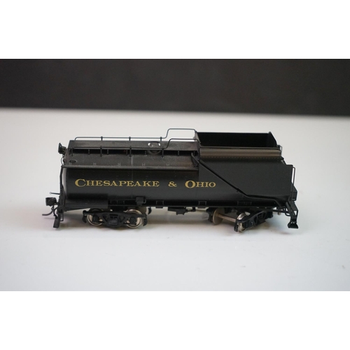 136 - Boxed Key Imports HO gauge 2-6-6-2 Mallet H4 w/12VC Tender Custom Series no 32 brass locomotive & te... 