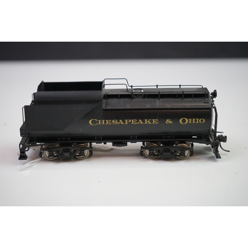 136 - Boxed Key Imports HO gauge 2-6-6-2 Mallet H4 w/12VC Tender Custom Series no 32 brass locomotive & te... 