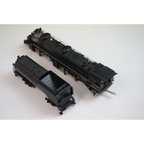 136 - Boxed Key Imports HO gauge 2-6-6-2 Mallet H4 w/12VC Tender Custom Series no 32 brass locomotive & te... 