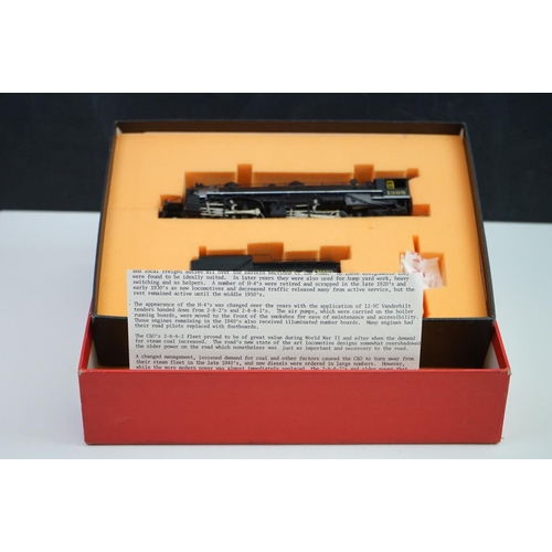 136 - Boxed Key Imports HO gauge 2-6-6-2 Mallet H4 w/12VC Tender Custom Series no 32 brass locomotive & te... 