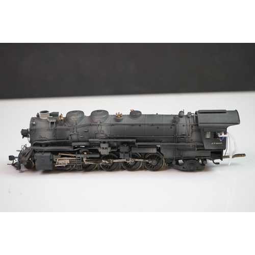 140 - Boxed United Scale Models HO gauge Santa Fe 2-10-2 brass locomotive & tender exclusively for Pacific... 