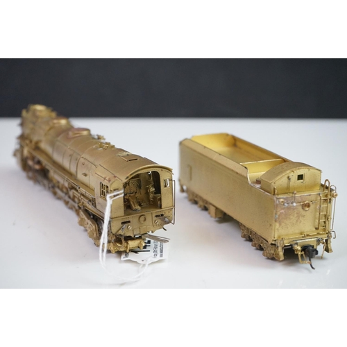 142 - Boxed Key Imports HO gauge Timken 1111 Classic 4-8-4 Northern brass locomotive & tender, by Samhongs... 