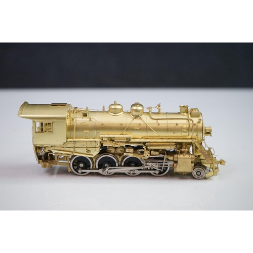 147 - Boxed Pacific Fast Mail Western Maryland 800 2-8-0 brass locomotive (Korea), unpainted, appears exce... 