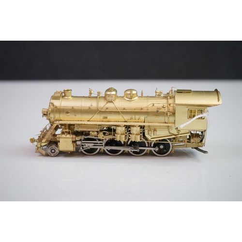 147 - Boxed Pacific Fast Mail Western Maryland 800 2-8-0 brass locomotive (Korea), unpainted, appears exce... 