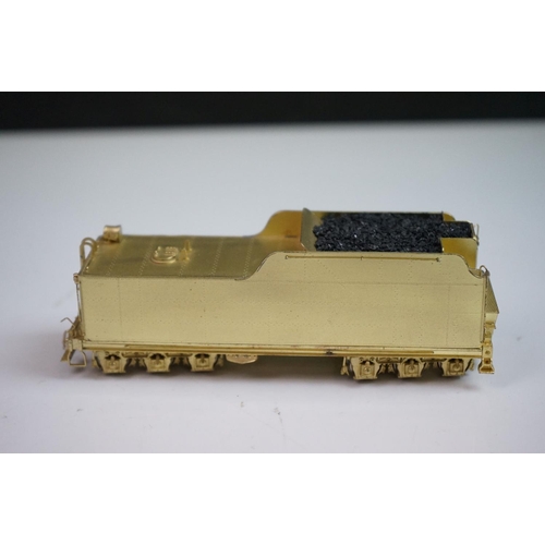 147 - Boxed Pacific Fast Mail Western Maryland 800 2-8-0 brass locomotive (Korea), unpainted, appears exce... 