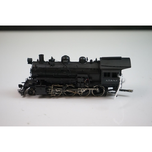 149 - Boxed United Scale Models HO gauge Santa Fe 2-8-0 brass locomotive & tender exclusively for Pacific ... 