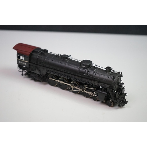 15 - Boxed Overland Models Inc HO gauge Frisco '4400' 4-8-2 4400 brass locomotive & tender (Korea), paint... 