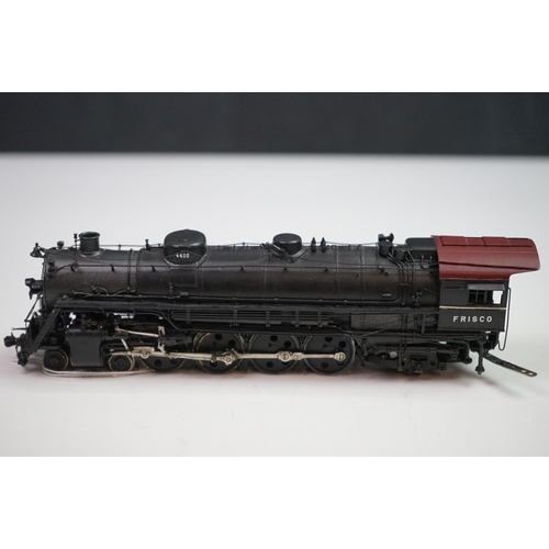 15 - Boxed Overland Models Inc HO gauge Frisco '4400' 4-8-2 4400 brass locomotive & tender (Korea), paint... 