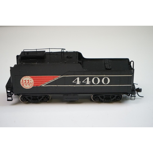 15 - Boxed Overland Models Inc HO gauge Frisco '4400' 4-8-2 4400 brass locomotive & tender (Korea), paint... 