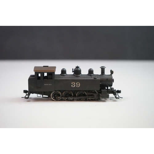 151 - Boxed Toby HO gauge NWSL Baldwin Side Tank 0-8-0T circa 1895 brass locomotive & tender, painted, app... 