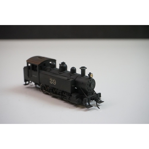 151 - Boxed Toby HO gauge NWSL Baldwin Side Tank 0-8-0T circa 1895 brass locomotive & tender, painted, app... 