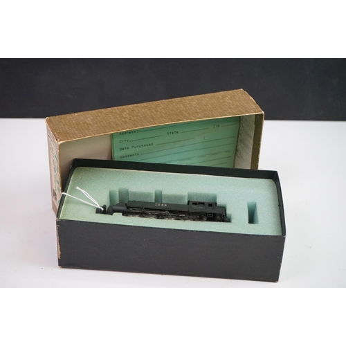 151 - Boxed Toby HO gauge NWSL Baldwin Side Tank 0-8-0T circa 1895 brass locomotive & tender, painted, app... 