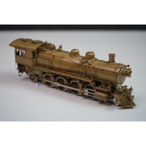 161 - Boxed SKI HO gauge Northern Pacific 2-8-2 W brass locomotive & tender Pacific Fast Mail exclusive (K... 