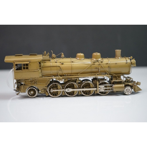 161 - Boxed SKI HO gauge Northern Pacific 2-8-2 W brass locomotive & tender Pacific Fast Mail exclusive (K... 