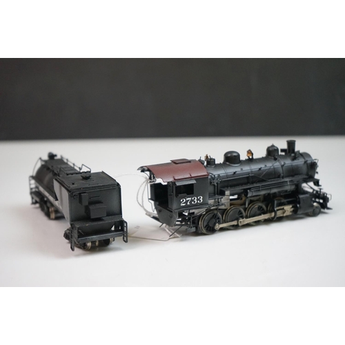 163 - Boxed Key imports HO gauge C-8 #2733 Southern Lines Pacific 2-8-0 Consolidation brass locomotive ten... 