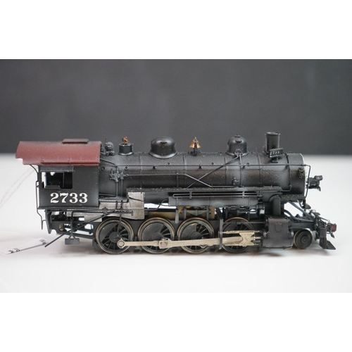 163 - Boxed Key imports HO gauge C-8 #2733 Southern Lines Pacific 2-8-0 Consolidation brass locomotive ten... 