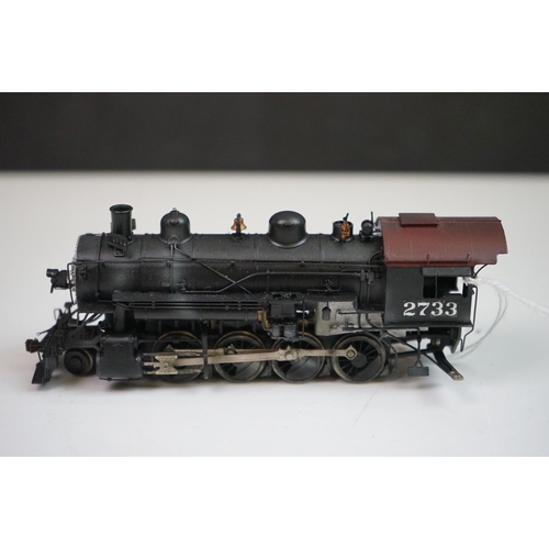 163 - Boxed Key imports HO gauge C-8 #2733 Southern Lines Pacific 2-8-0 Consolidation brass locomotive ten... 