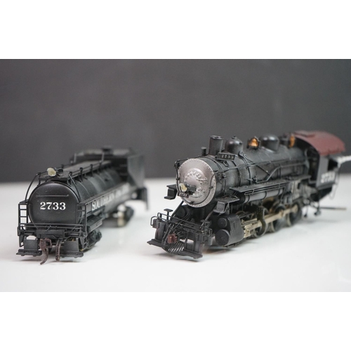 163 - Boxed Key imports HO gauge C-8 #2733 Southern Lines Pacific 2-8-0 Consolidation brass locomotive ten... 