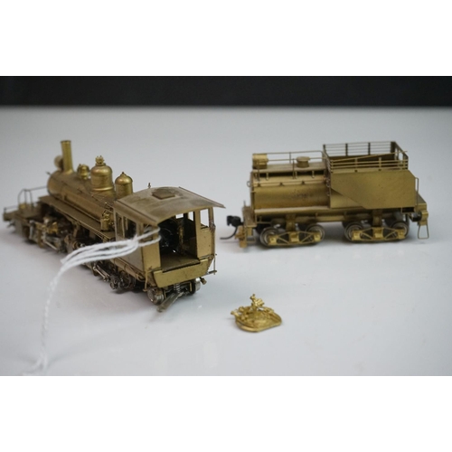 165 - Boxed Sunset Models HO gauge Casper South Fork and Eastern Sampson #7 2-6-6-2 brass locomotive & ten... 