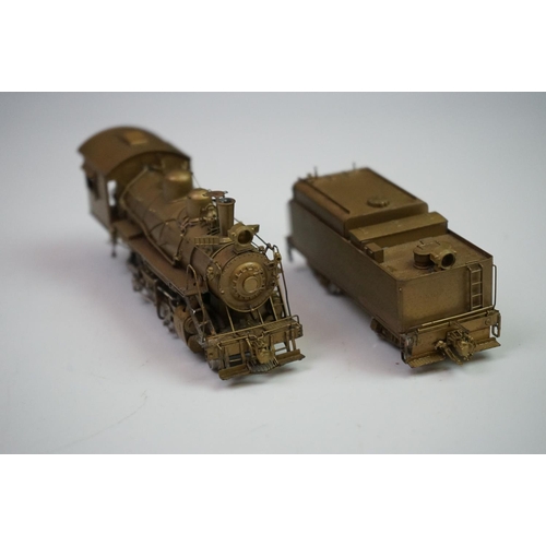 167 - Boxed Hallmark Models INC SPT&NO C-24 2-8-0 brass locomotive & tender by Dong Jin (Korea), unpainted... 