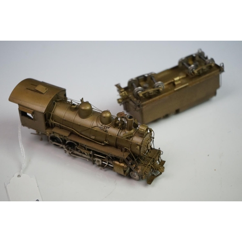 167 - Boxed Hallmark Models INC SPT&NO C-24 2-8-0 brass locomotive & tender by Dong Jin (Korea), unpainted... 