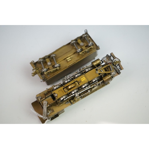 167 - Boxed Hallmark Models INC SPT&NO C-24 2-8-0 brass locomotive & tender by Dong Jin (Korea), unpainted... 