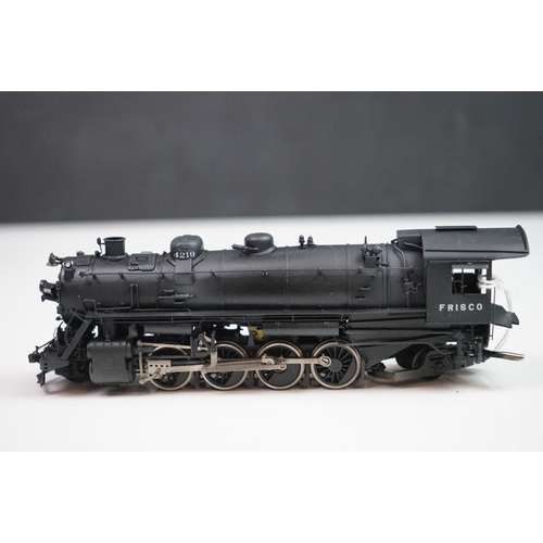 168 - Boxed Hallmark Models INC HO gauge SLSF 2-8-2 brass locomotive & tender by Dong Jin (Korea), painted... 