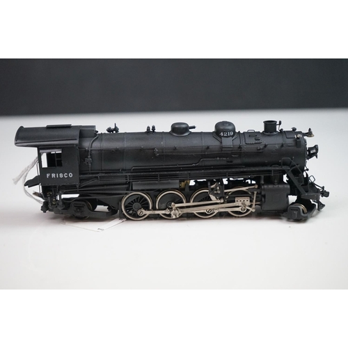 168 - Boxed Hallmark Models INC HO gauge SLSF 2-8-2 brass locomotive & tender by Dong Jin (Korea), painted... 