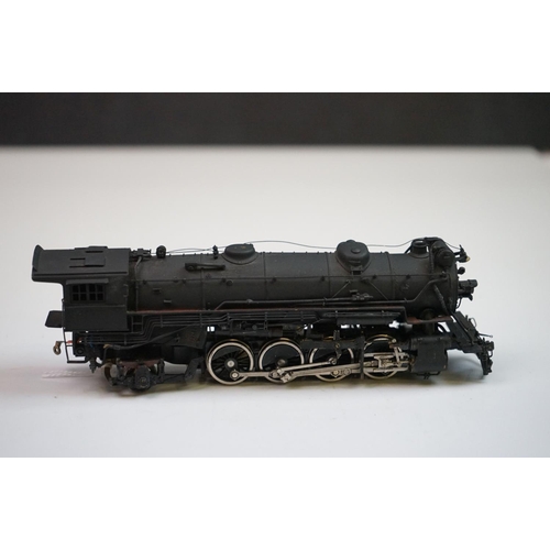 169 - Boxed Pacific Fast Mail (PFM) HO gauge Southern Railroad Ms-4 2-8-2 w/Elesco FWH brass locomotive & ... 