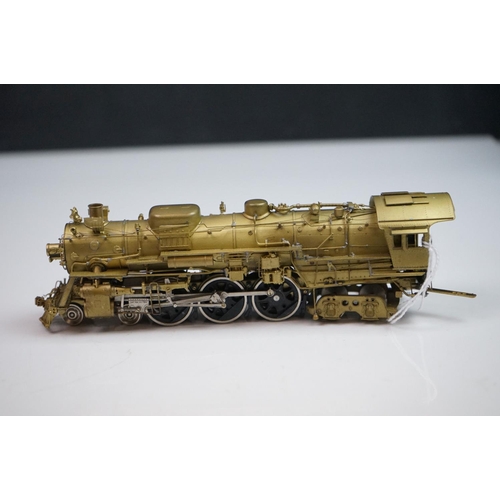 171 - Boxed Key imports HO gauge Santa Fe 3450 4-6-4 MOST MOD brass locomotive & tender made in Korea by S... 