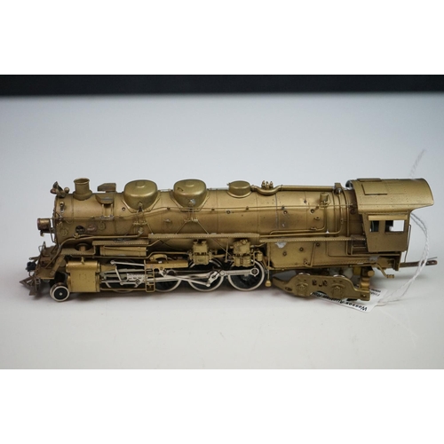 177 - Boxed United Scale Models HO gauge Santa Fe 2-8-4 brass locomotive exclusively for Pacific Fast Mail... 