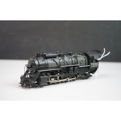 182 - Boxed Northwest Short Line HO gauge DM & IR Class N-3 (1309) Mikado brass locomotive & tender by Fra... 