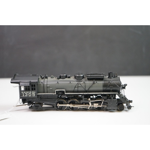 182 - Boxed Northwest Short Line HO gauge DM & IR Class N-3 (1309) Mikado brass locomotive & tender by Fra... 