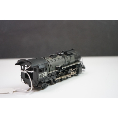 182 - Boxed Northwest Short Line HO gauge DM & IR Class N-3 (1309) Mikado brass locomotive & tender by Fra... 