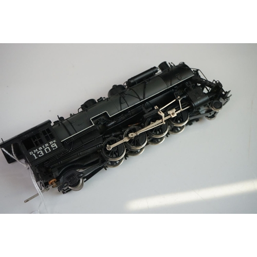 182 - Boxed Northwest Short Line HO gauge DM & IR Class N-3 (1309) Mikado brass locomotive & tender by Fra... 